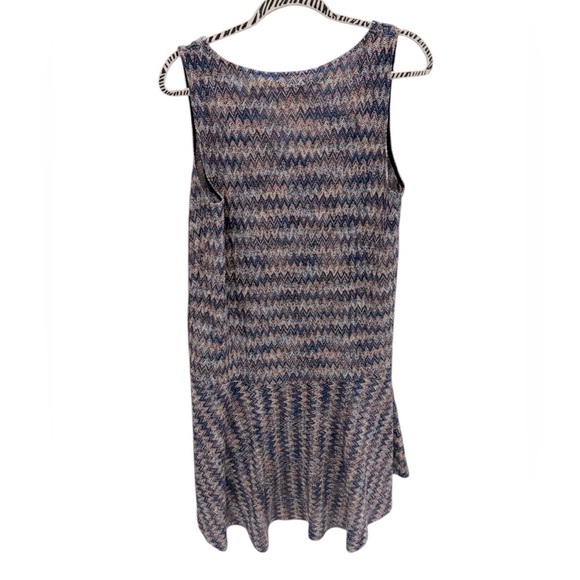 ANTHROPOLOGIE MAEVE WESTWATER BLUE SLEEVELESS KNIT LINED DRESS SIZE LARGE - Picture 2 of 3